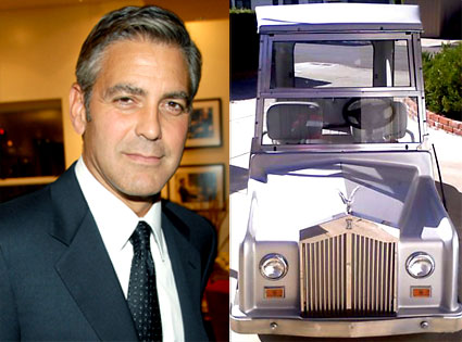 George Clooney, Rolls Royce Golf Cart George Clooney, Rolls Royce Golf Cart